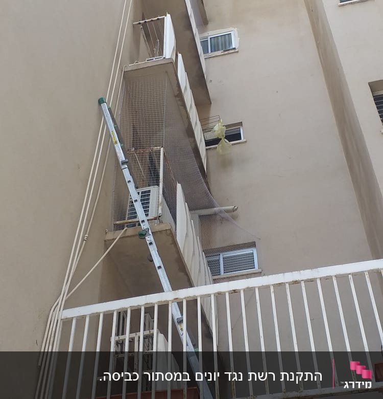 רשתות על מרפסות למניעת כניסת יונים